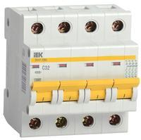 MVA21-4-008-B Автоматичний вимикач IEK ВА47-29М 4P 8A 4,5кА характеристика B