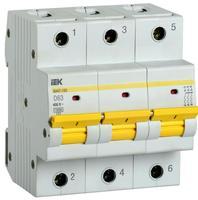MVA50-3-063-D Автоматичний вимикач IEK ВА47-150 3P 63А 15кА характеристика D