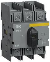MVR20-3-063 Выключатель-разъединитель модульный IEK ВРМ-2 3P 63А IEK