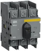 MVR20-3-080 Выключатель-разъединитель модульный IEK ВРМ-2 3P 80А IEK