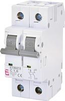 2142507 Автоматичний вимикач ETI ETIMAT 6 1p+N C 1,6A (6 kA)