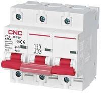Модульний автоматичний вимикач CNC YCB1-125 3P 63А 6kA тип D