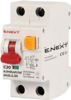 i0230004 Выключатель дифференциального тока (дифавтомат) ENEXT e.industrial.elcb.2.C20.30 2р 20А С 30мА