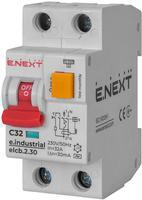 i0230006 Вимикач диференційного струму (дифавтомат) ENEXT e.industrial.elcb.2.C32.30 2р 32А С 30мА