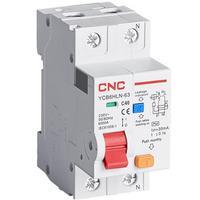 Диференціальний автоматичний вимикач CNC YCB6HLN-63, 40А, 1Р+N, 6kA, 30mA