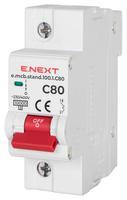 s002205 Модульний автоматичний вимикач ENEXT e.mcb.stand.100.1.C80 1p 80А C 10кА