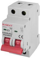 s002054 Модульний автоматичний вимикач ENEXT e.mcb.stand.45.2.C1 2р 1А C 4,5 кА