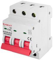 s002059 Модульний автоматичний вимикач ENEXT e.mcb.stand.45.3.C13 3p 13А C 4,5 кА