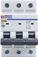 A0010210128 Модульный автоматический выключатель АСКО UProfi 3p 100А D6kA