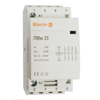 PMM4253NO1NC Модульний контактор ElectrO ПММ, 4P (3NO + 1NC), 25A, 400В