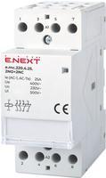 p005022 Модульний контактор ENEXT e.mc.220.4.25.2NO+2NC 4р 25А 2NO+2NC 220В