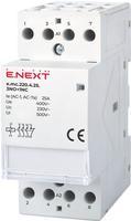 p005021 Модульний контактор ENEXT e.mc.220.4.25.3NO+1NC 4р 25А 3NO+1NC 220В