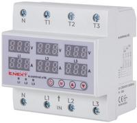 p0690026 Реле контроля напряжения и тока ENEXT e.control.v16 трехфазное 63А с индикацией