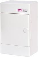 1100141 Щит зовнішній розподільний ETI ECT 4 PO (4 модулі білі дверцята IP40)