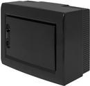 CP32908B Корпус пластиковий на 8 модулів ENEXT e.plbox.pro.n.08b.black навісний чорний з непрозорими дверцятами IP40 фото