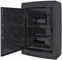 CP32924B Корпус пластиковый на 24 модулей ENEXT e.plbox.pro.n.24b.black навесной черный с непрозрачной дверцей IP40