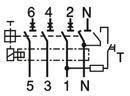 2174005 Диференційний автоматичний вимикач ETI KZS-4M 3p + NB 20 / 0,03 тип AC (6kA) фото