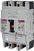4671504 Автоматичний вимикач ETI EB2R 125 / 3L 63A (25kA, (0.63-1) In / (12) In, з блоком УЗО) 3P
