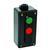 PK7223RBG54 Пост кнопочный ElectrO ПК722-3, 10A, (красная кнопка + чёрная кнопка + зелёная кнопка), корпус - карболит, 230/400B, IP54