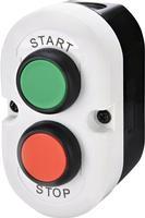 4771442 Кнопковий пост 2-модульний ETI ESE2-V4 (Compact, "START / STOP", зелений / червоний, корпус сіро-чорний)