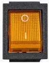 A0140040103 Переключатель 1 клавишный желтый с подсветкой АСКО KCD2-201N YL/B 220V фото