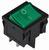A0140040083 Переключатель 1 клавишный зеленый с подсветкой АСКО KCD1-6-201N GR/B 220V