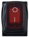 A0140040064 Переключатель 1 клавишный влагозащищенный красный с подсветкой АСКО KCD1-4-201NW R/B 220V фото