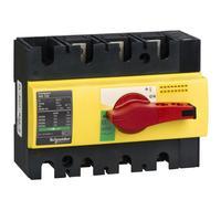 28926 Выключатель-разъединитель Schneider Compact INS125 - 3 полюса - 125 A с красно-жёлтой передней панелью