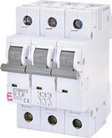 Автоматичний вимикач ETI ETIMAT 6 3p D 1,6A (6 kA) 2164507