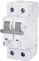 Автоматичний вимикач ETI ETIMAT 6 2p C 0,5 A (6 kA) 2143501