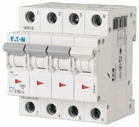 Автоматичний вимикач 10А, крива відключення D, 3 + N полюса, викл. здатність 10 ка EATON PL7-D10 / 3N 264003