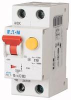 Диференційний автоматичний вимикач 10 / 0,03А (AC, DC), крива відключення С, 1 + N полюсів, 10 кА EATON PFL7-10 / 1N / C / 003-A-DE 263 517