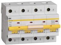Автоматичний вимикач ВА 47-100 4p 40А 10 кА D IEK MVA40-4-040-D