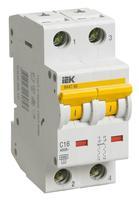 Автоматичний вимикач ВА 47-60 2p 2А 6 кА З IEK MVA41-2-002-C