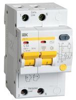 Дифференциальный автоматический выключатель АД12 2p 25А (300 mA) IEK MAD10-2-025-C-300