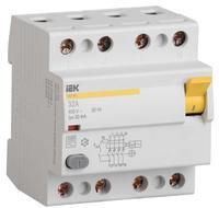 MDV11-4-050-100 Выключатель дифференциальный (УЗО) ВД1-63 4P 50А 100мА тип А IEK