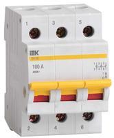 MNV10-3-100 Выключатель нагрузки (мини-рубильник) ВН-32 3P 100А IEK