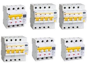 автоматичні вимикачі диференційні (з ПЗВ) 10мА 4p (полюса)