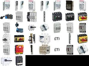 вимикачі навантаження, рубильники, роз'єднувачі (0-1) 160А 3p (полюса)