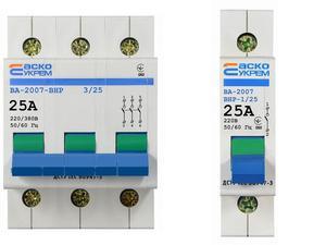 вимикачі навантаження, рубильники, роз'єднувачі (0-1) АСКО-УКРЕМ 25А