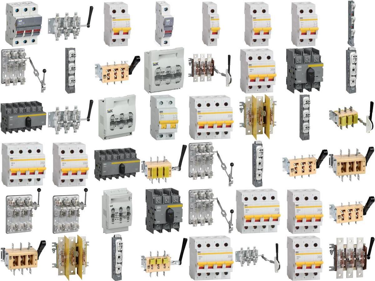 Выключатели нагрузки, рубильники, разъединители (0-1) IEK (ИЭК) |  ElectroControl.com.ua