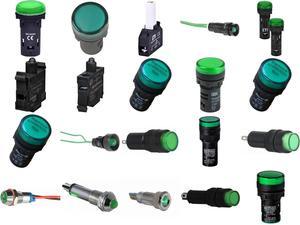 монтажні лампи сигнальні 24В зелена