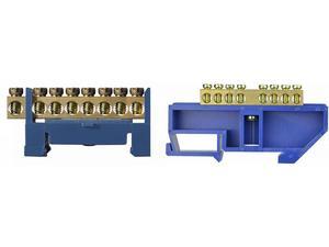 монтажные шина нулевая на DIN-изоляторе 8 отверстий