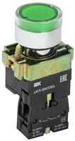 BBT50-BW-K06 Кнопка IEK управления LAY5-BW3361 с подсветкой зеленый 1з