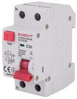 s034102 Выключатель дифференциального тока с защитой от сверхтоков ENEXT e.rcbo.stand.2.C10.30 1P+N 10А С 30мА