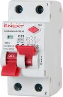 p0620008 Выключатель дифференциального тока (дифавтомат) ENEXT e.elcb.stand.2.C32.30 2р 32А C 30мА с разделенной рукояткой