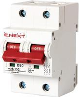 i0630006 Модульний автоматичний вимикач ENEXT e.industrial.mcb.150.2.D80 2р 80А D 15кА