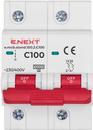 s002210 Модульний автоматичний вимикач ENEXT e.mcb.stand.100.2.C100 2р 100А C 10кА фото