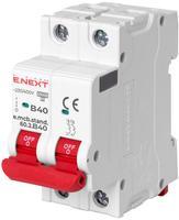 s001121 Модульний автоматичний вимикач ENEXT e.mcb.stand.60.2.B40 2р 40А B 6кА