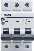 A0010210127 Модульний автоматичний вимикач АСКО UProfi 3р 80А D 6kА